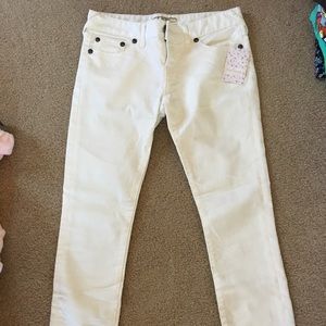 NWT free people white skinny jeans size 26